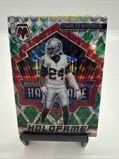 2022 Panini Mosaic - Holofame Charles Woodson #HF-3 Green Mosaic Prizm