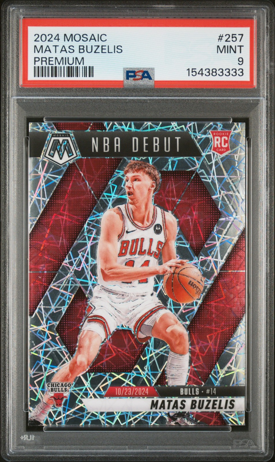 2024 PANINI MOSAIC PREMIUM #257 MATAS BUZELIS PSA 9