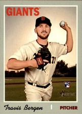 2019 Topps Heritage High Number - Travis Bergen #697 (RC)