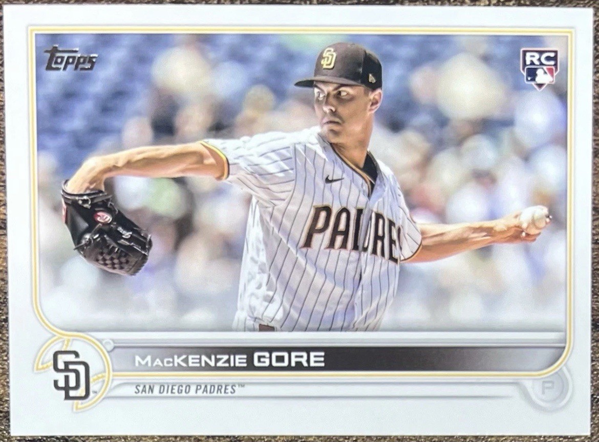 MacKenzie Gore 2022 Topps Update Photo Variation Rookie SP #US81 Nationals