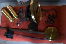 Standuhr Werk Deutschland 1920,DR. 2Gewichte Gong,Klangstäbe,Pendel läuft 7 Tage