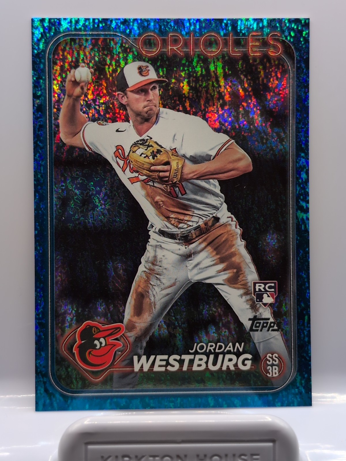 2024 Topps Series 1 #66 Jordan Westburg Baltimore Orioles Blue Holofoil /999 RC