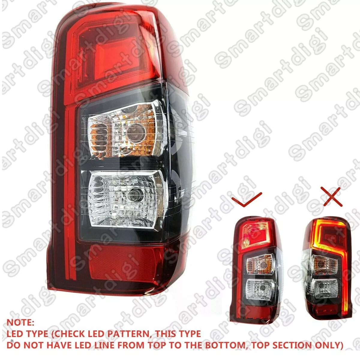 Halogen RH TAIL LIGHT BACK LAMP for 2018 2022 MITSUBISHI TRITON UTE MR GLX Right