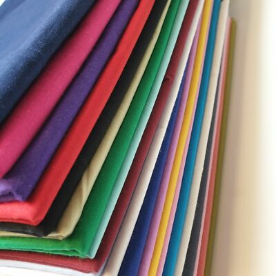 Textile Station 100% Cotton Fabric – Plain Solid, 44” Wide, Quilting Craft Dress Lining, Sold By Meter
