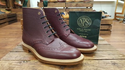 brogue derby boot