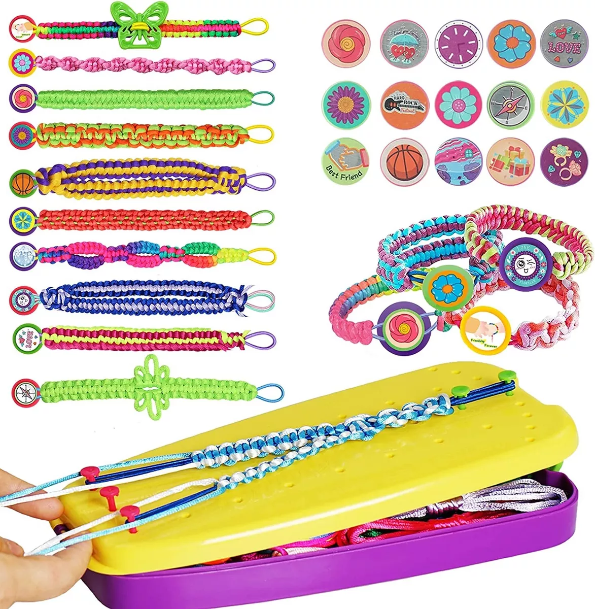 Friendship Bracelet Making Kit Toys, Ages 6 7 8 9 10 11 12 Year Old Girls..  SH