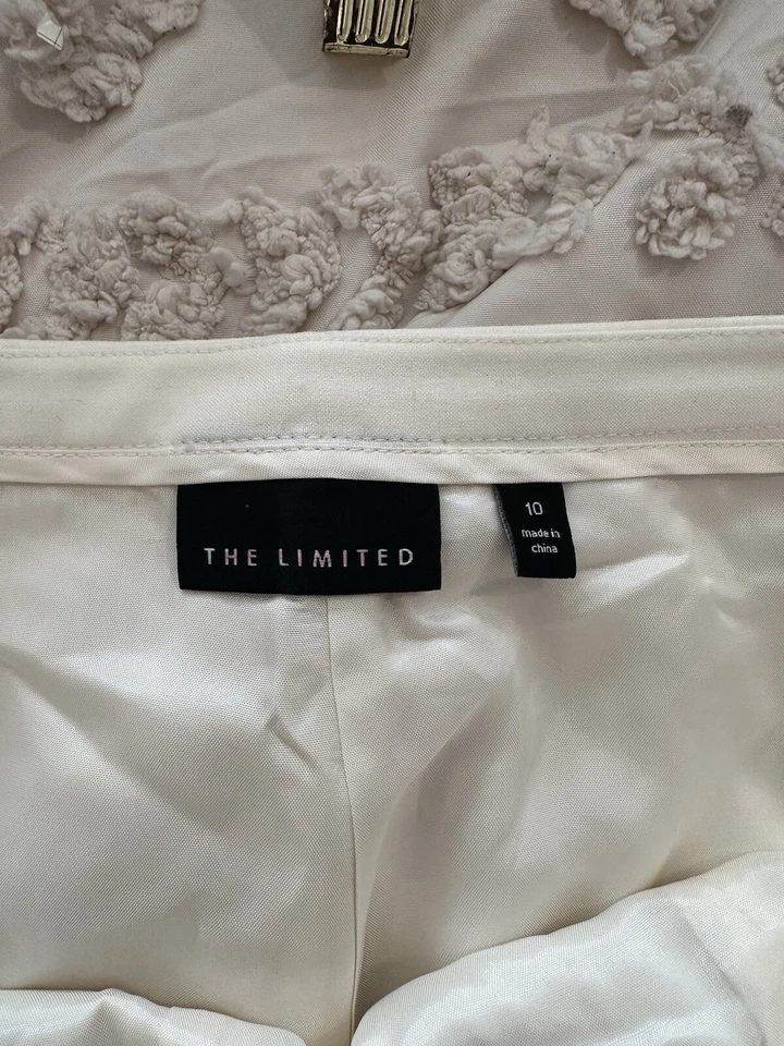 Ограниченное слоновой кости Flare короткая юбка редкая размер 10 - Изображение 4 из 4