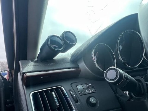 09 15 Cadillac Cts Cts-v tablero conductor ventilación lateral izquierda 52 mm doble calibre montaje en cápsula - Imagen 9 de 10