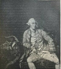 1898 Vintage Illustration King George III of England