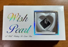 STERLING SILVER WISH PEARL PENDANT NECKLACE *NEW*