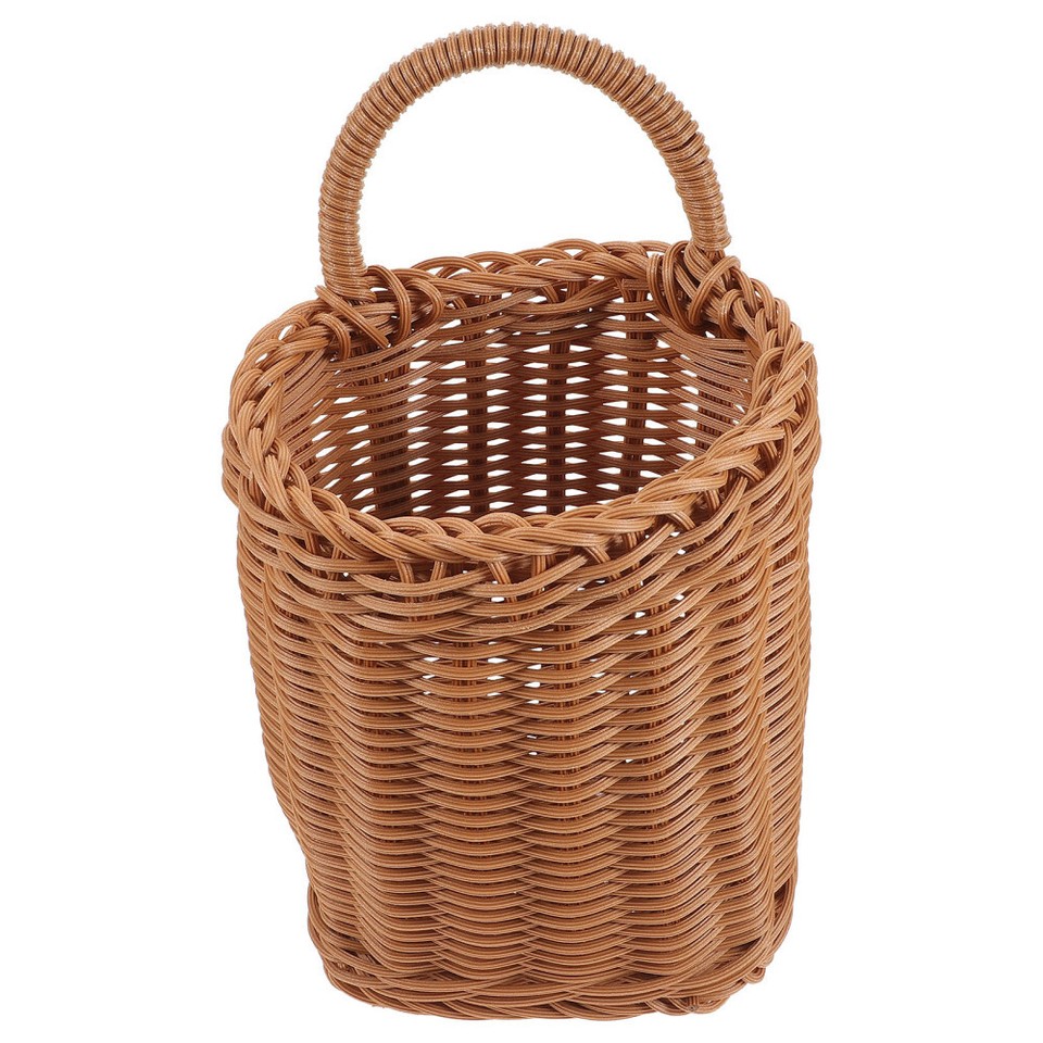 Wire Basket Wall Rattan Door Hanging Toys Storage Bins with Lids eBay