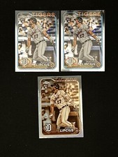 Andre Lipcius RC Lot (3) 2024 Topps Chrome Sepia + Base #227 Tigers