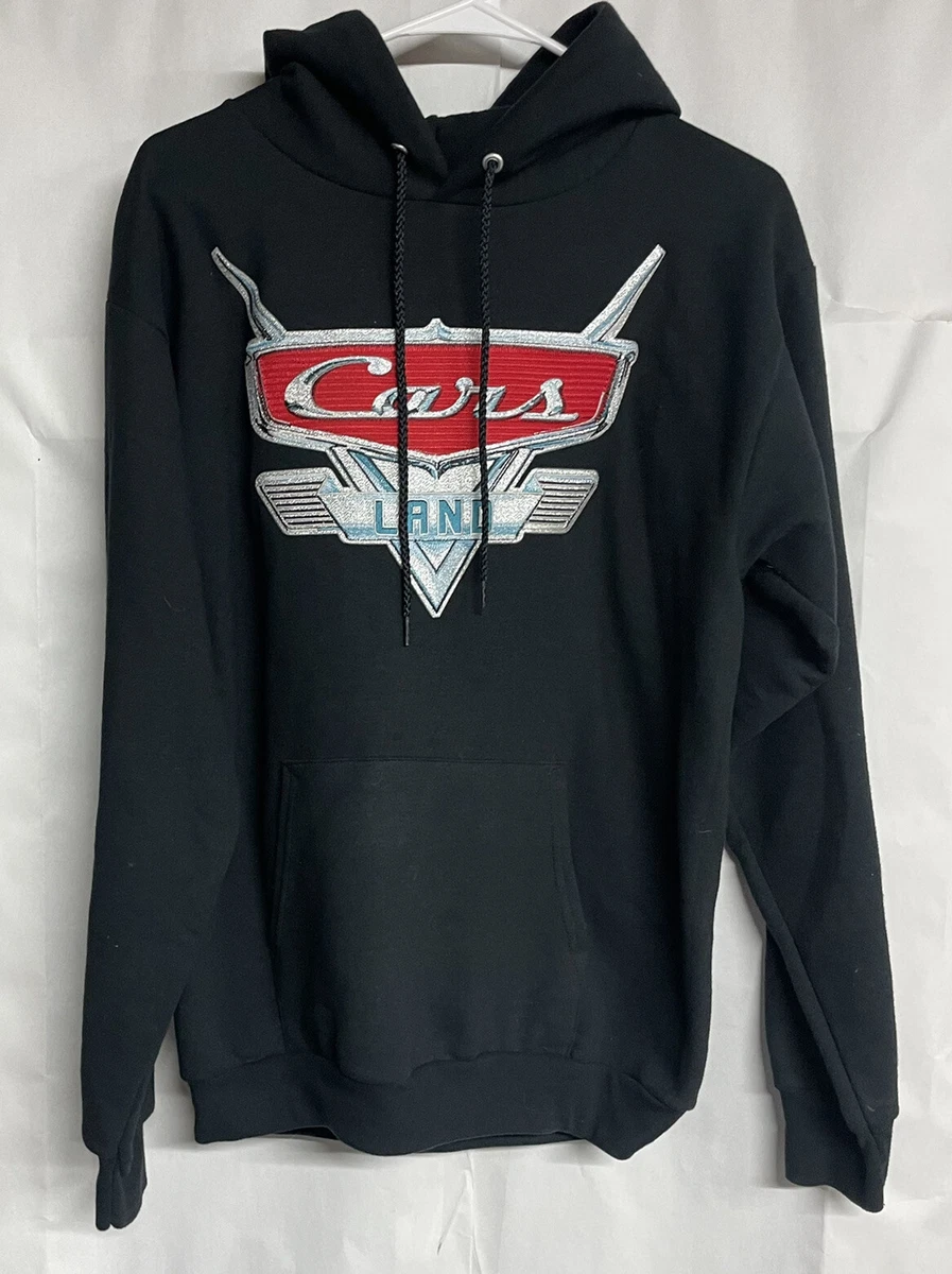 Disney Parks Cars Land original movie Black hoodie Sweatshirt adult Size  Small