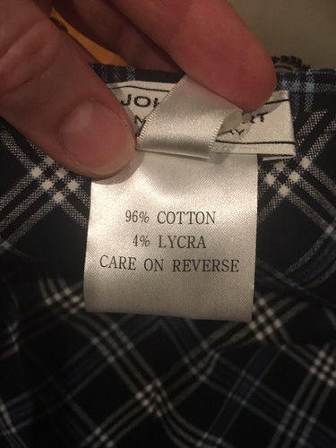 NWT $220 St John Sport Marie Gray Plaid Pants Luxury NEW blue High Waist Golf - Picture 4 of 6