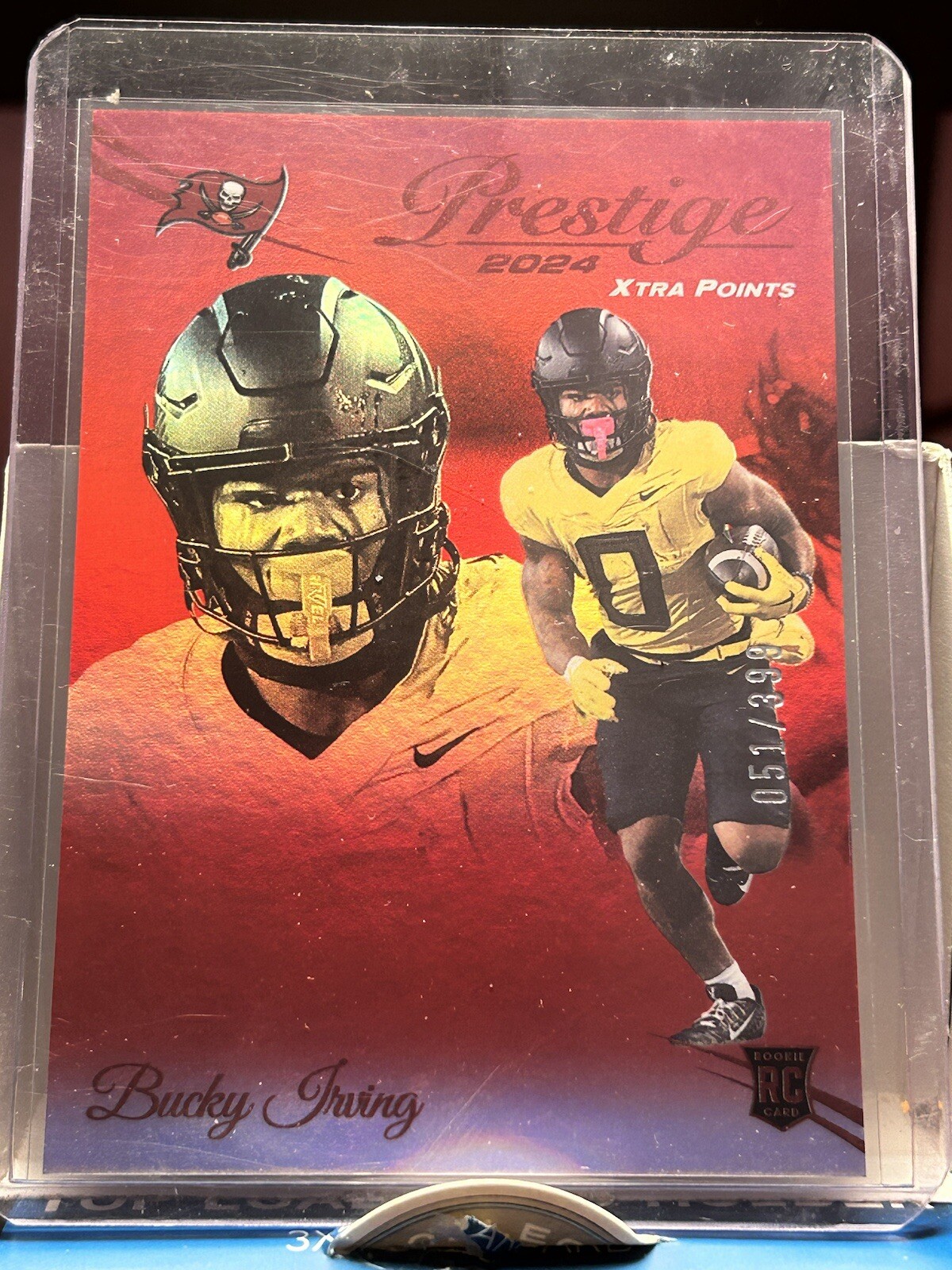 2024 Panini Prestige Rookies Xtra Points Red Premium #379 Bucky Irving /399 (RC)