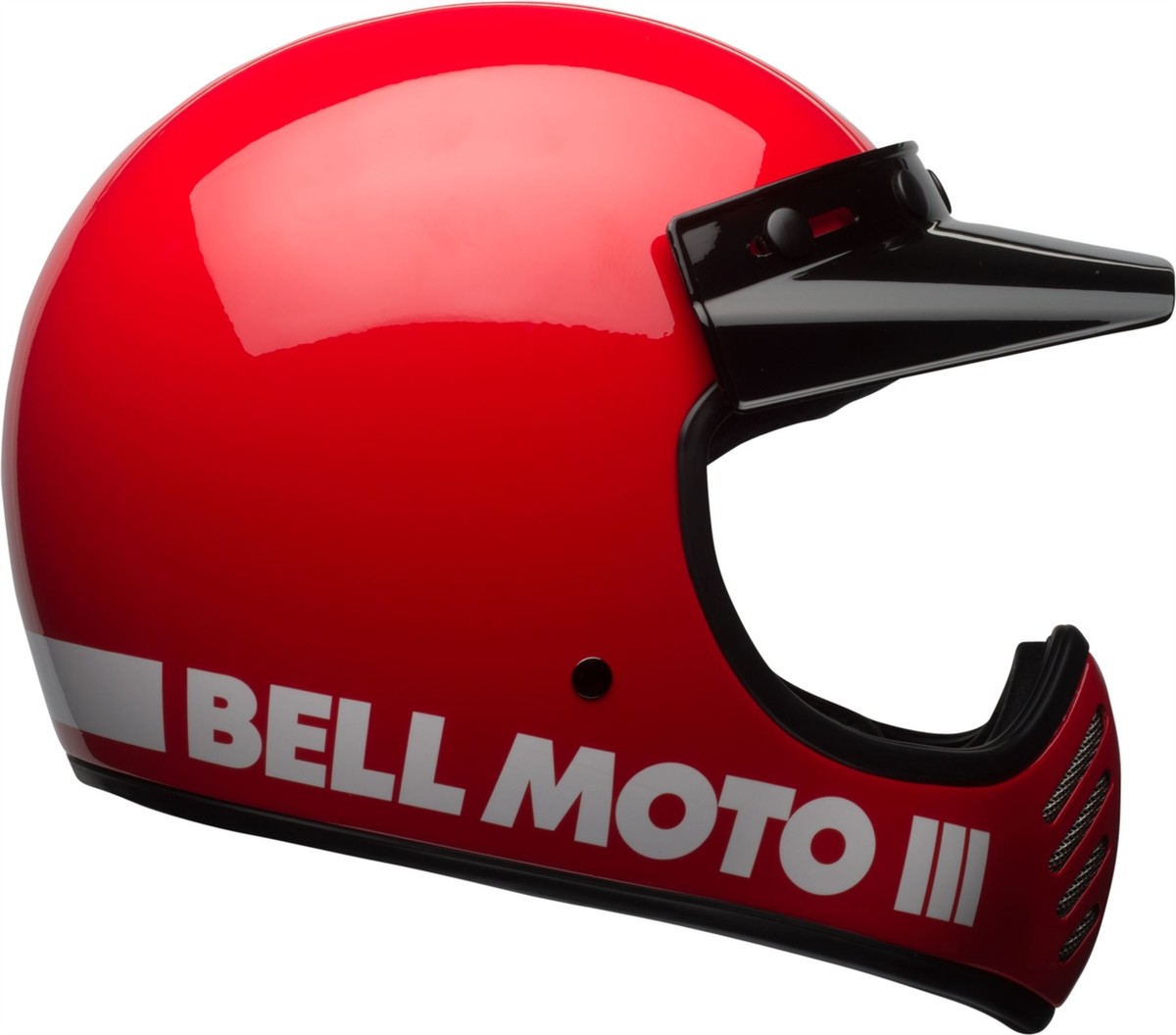 Bell Moto-3 Classic Gloss Red Helmet - Small | eBay
