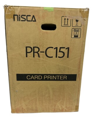 NEW Nisca PR-C151 Plastic PVC ID Card Badge Printer 100-240V 2A 50