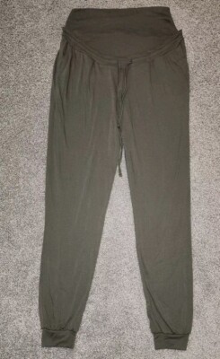 NEW GLAMpunch Maternity Lounge Pants Comfy Pregnancy Over The Belly MEDIUM 