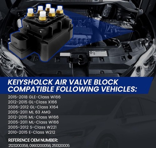Bloque de válvula solenoide de suspensión de compresor de aire compatible con Mercedes-Benz - Imagen 6 de 6