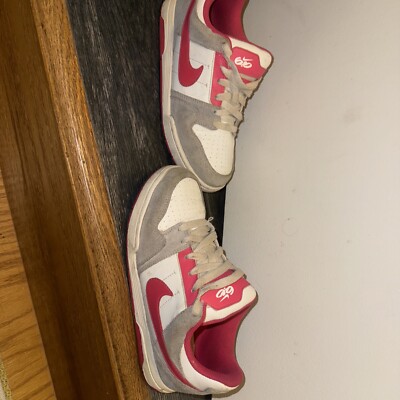 Nike Mogan 2 Jr. G Skateboarding Shoes SB Pink Grey White 442453-004 Size 5 5Y