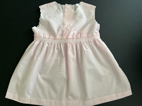 Vintage Twigs Pail Pink Smocked Toddler Girls Dress size 2