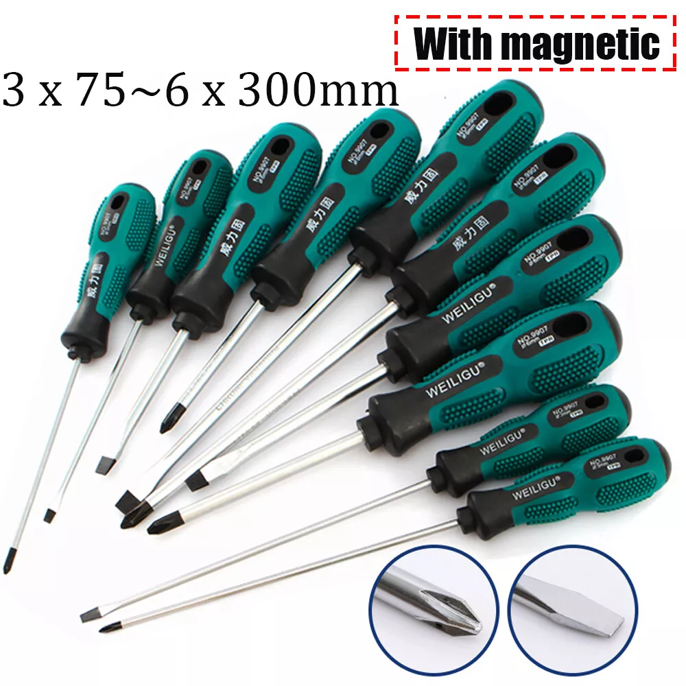 Screwdriver With Magnetic Metric Slotted / Phillips Screw Driver 3mm 5mm  6mm new