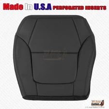 2001-2003 For Acura CL Type-S Leather Perforated Driver Bottom Seat Cover Black