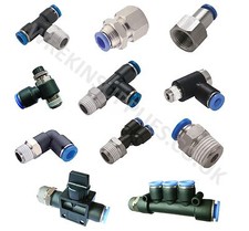 NPT Pneumatic Push In Fittings for Air/Water Hose & Tube **ALL SIZES AVAILABLE**