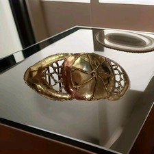 UNIQUE VINTAGE BRUTALIST MODERNIST BELT BUCKLE ABSTRACT Cobweb Wearable Art Star