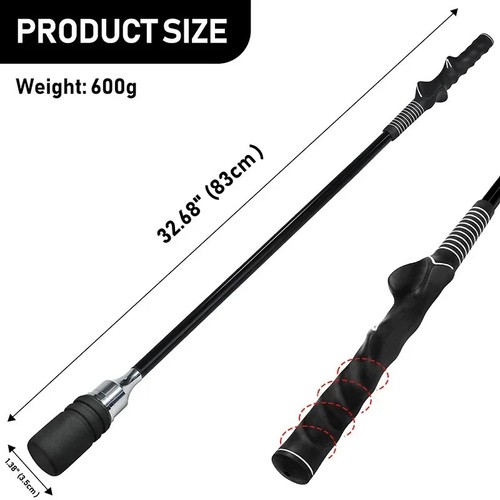 Golf Swing Trainer Black Indoor and Outdoor Practice Stick Hand Grip New - Picture 6 of 11