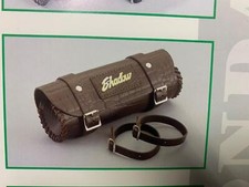 Honda  VT750 VT500 leather tool roll  Highway Hawk fork mount with straps VT600