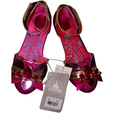 Girl's Size 2-3 Princess AURORA Sleeping Beauty Costume Shoes NWT Disney Store