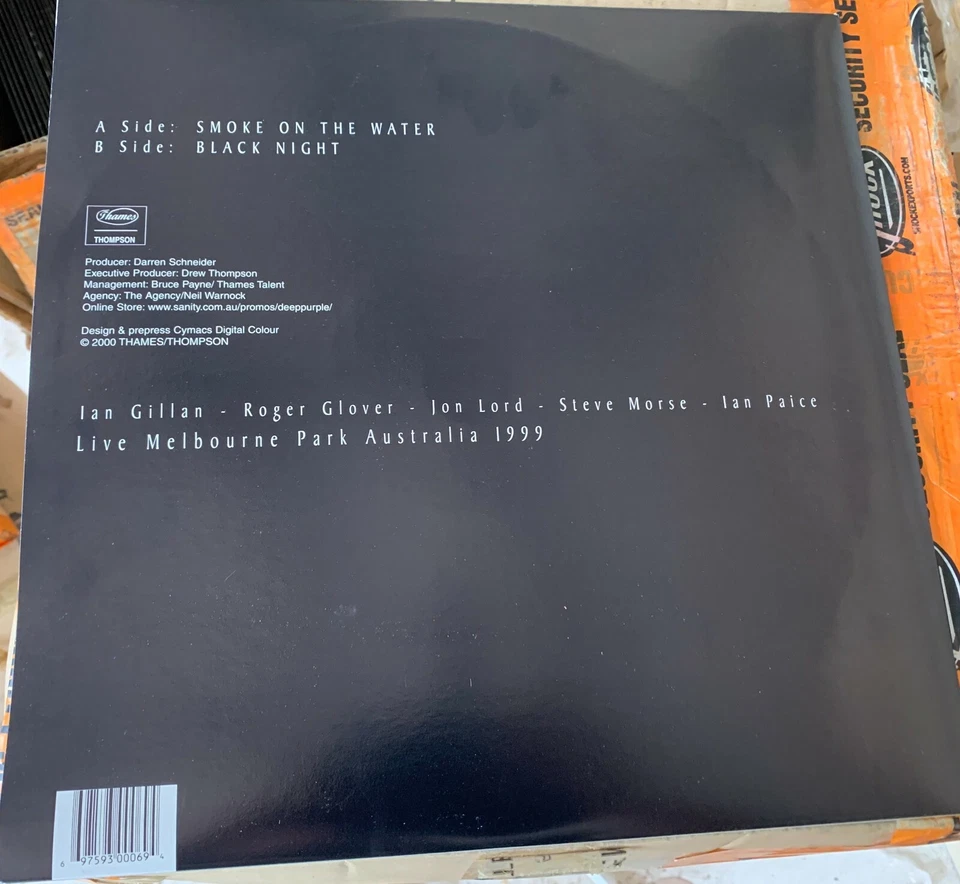 DEEP PURPLE Smoke On The Water Live Melbourne 1999 Vinyl Record 12" Collector Ed - image 2 of 3