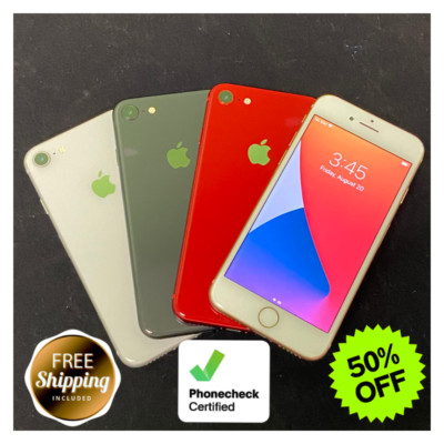 Apple iPhone 8 64GB 128GB Red Gold Silver Space Gray Unlocked Verizon T-Mobile