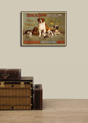1890s New England Kennel Club Classic Dog Poster - 24x32 | eBay
