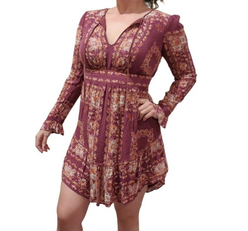 Free people Bridgette Floral Mini Dress 