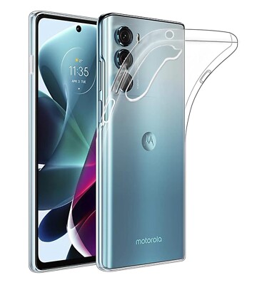 For MOTOROLA MOTO G200 5G SHOCKPROOF TPU CLEAR CASE SOFT GEL BACK SLIM COVER