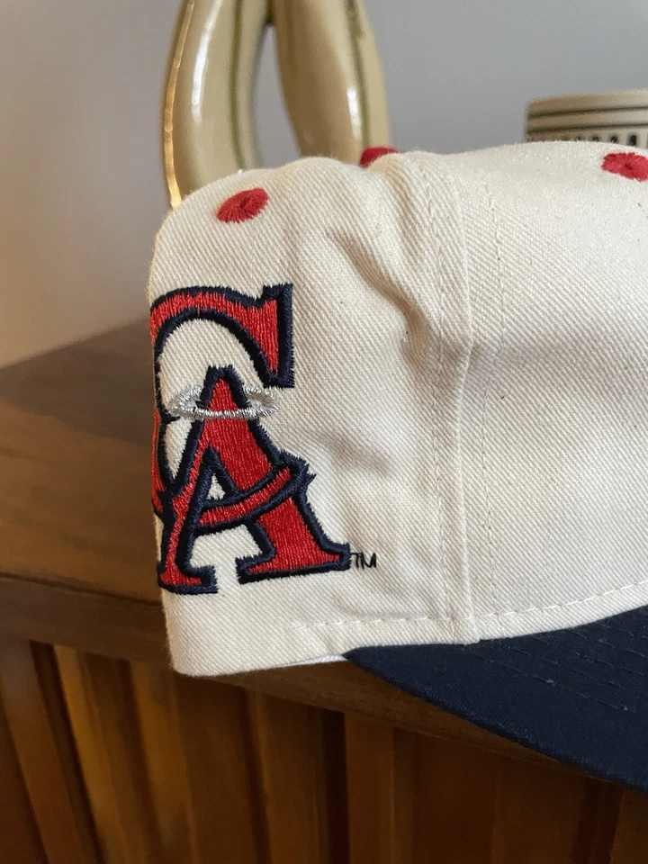 RARE California Anaheim Angels Vintage #1 Apparel 90's Snapback Cap / Hat - NWT - Image 3 of 4