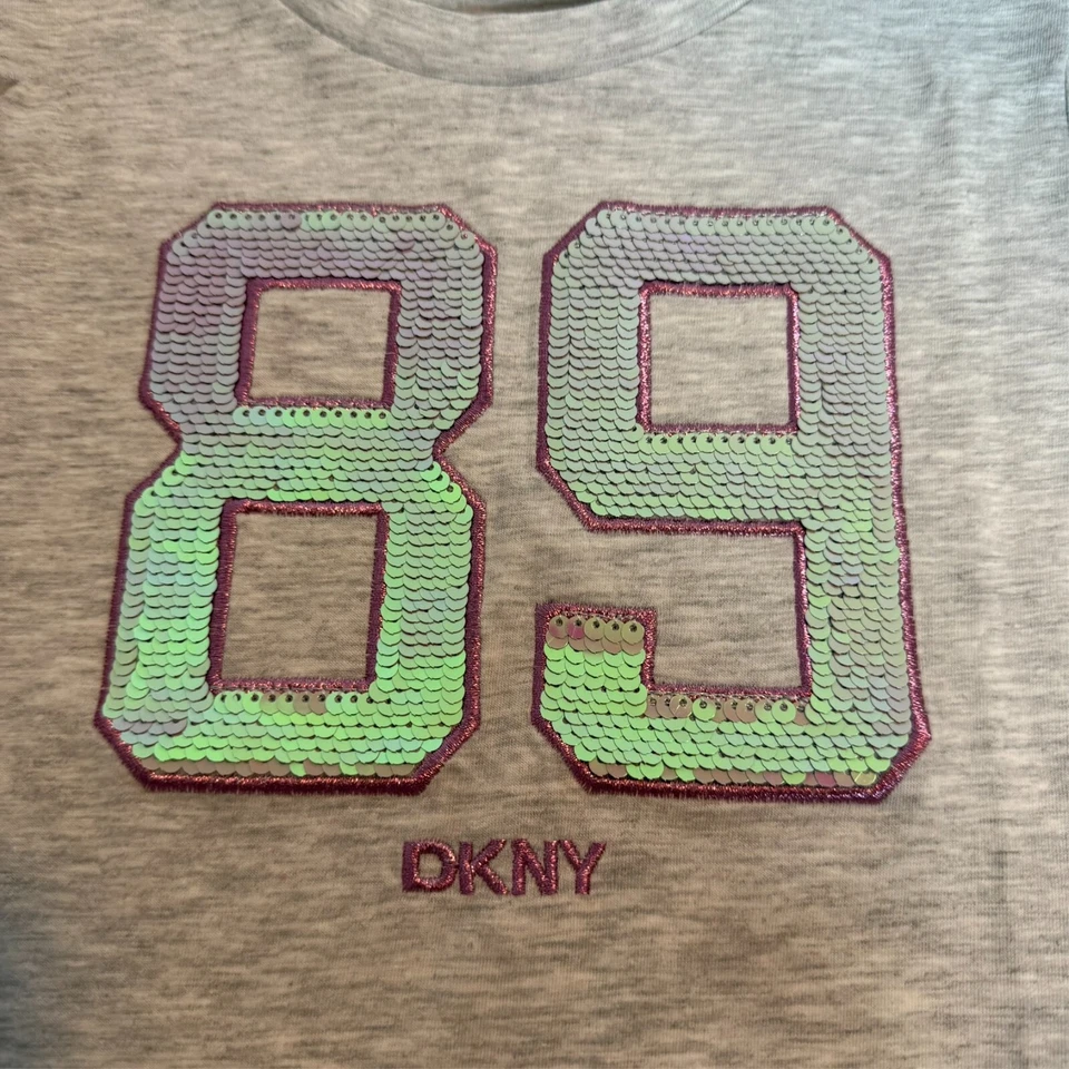 Girl's T- Shirt - DKNY - Gray - Size 6 - NEW w/TAGS - Image 3 of 4