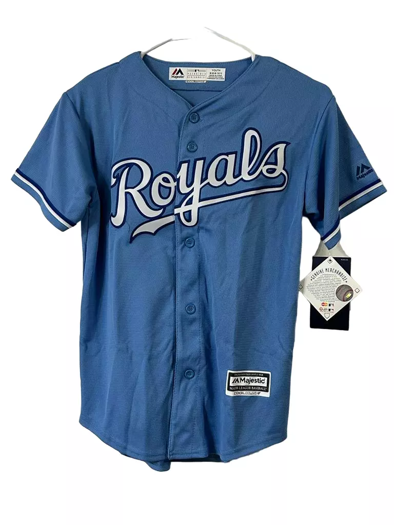 Majestic Eric Hosmer Kansas City Royals Youth Light Blue Alternate Official Cool Base Player Jersey Size: Youth Medium