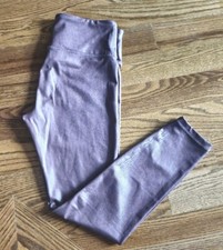 Athleta Running Athletic Tennis Yoga Leggings Pants Faux Leather Women's Size M