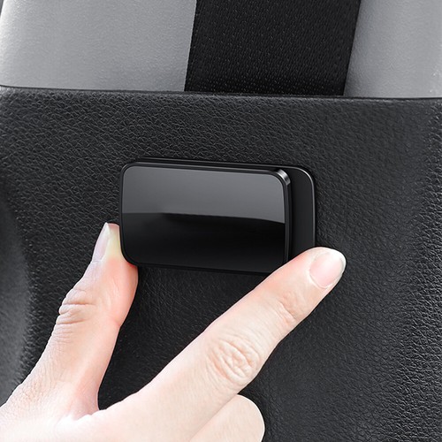 Black Magnetic Car Seat Belt Holder Stabilizer Fastener Car Interior Accessories - Foto 6 di 12