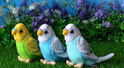 small cute plush parrot toy new blue bird doll gift about 12cm - Picture 7 of 7