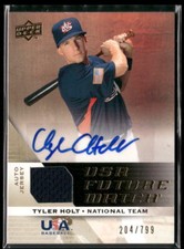 2009 Upper Deck Signature Stars USA Future Watch Jersey Auto Tyler Holt