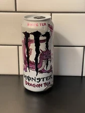 Monster Energy Dragon White Tea 15.5oz Can White Top SKU 1218 N