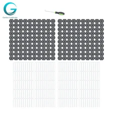 200 Pack 6 In Galvanized Landscape Pins Staples With Plastic Fixing Gasket