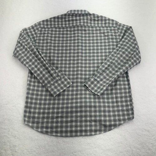 NNO7 Shirt Mens Medium Reg No Nationality Black Check Deon 5290 Flannel Twill - Picture 9 of 9