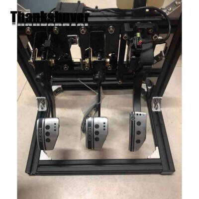 Simplayer Hydraulic Pedals Sim Racing Pedals w/ Black Profile Support