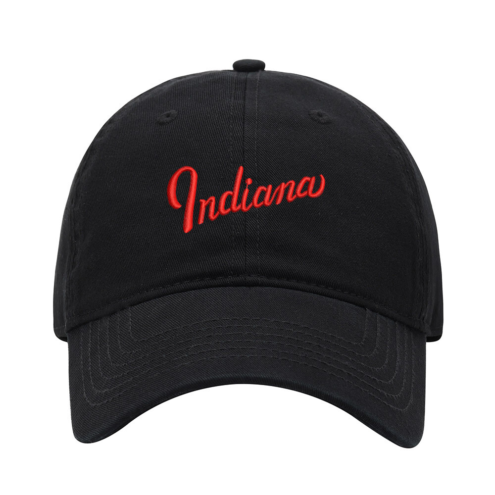 Baseball Cap Men IN Indiana Embroidered Washed Cotton Dad Hat Baseball Caps