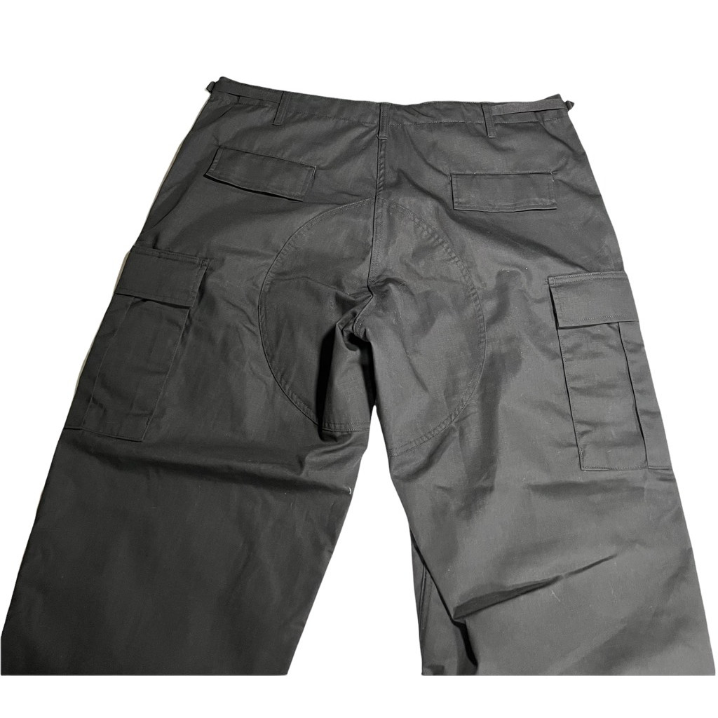 TruSpec Mens BDU Cargo Pants Black Flap Pockets Flat… Gem